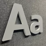 Foamex Letters -Light Grey