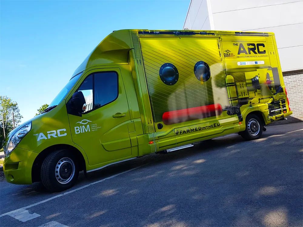 Eye catching digitally printed full vehicle wrap for ARC, wrapped by the iBrand team here in Warrington