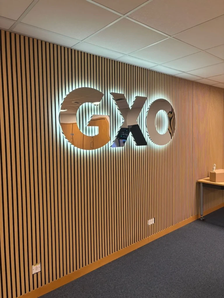 Illuminated Sign for Crewe company